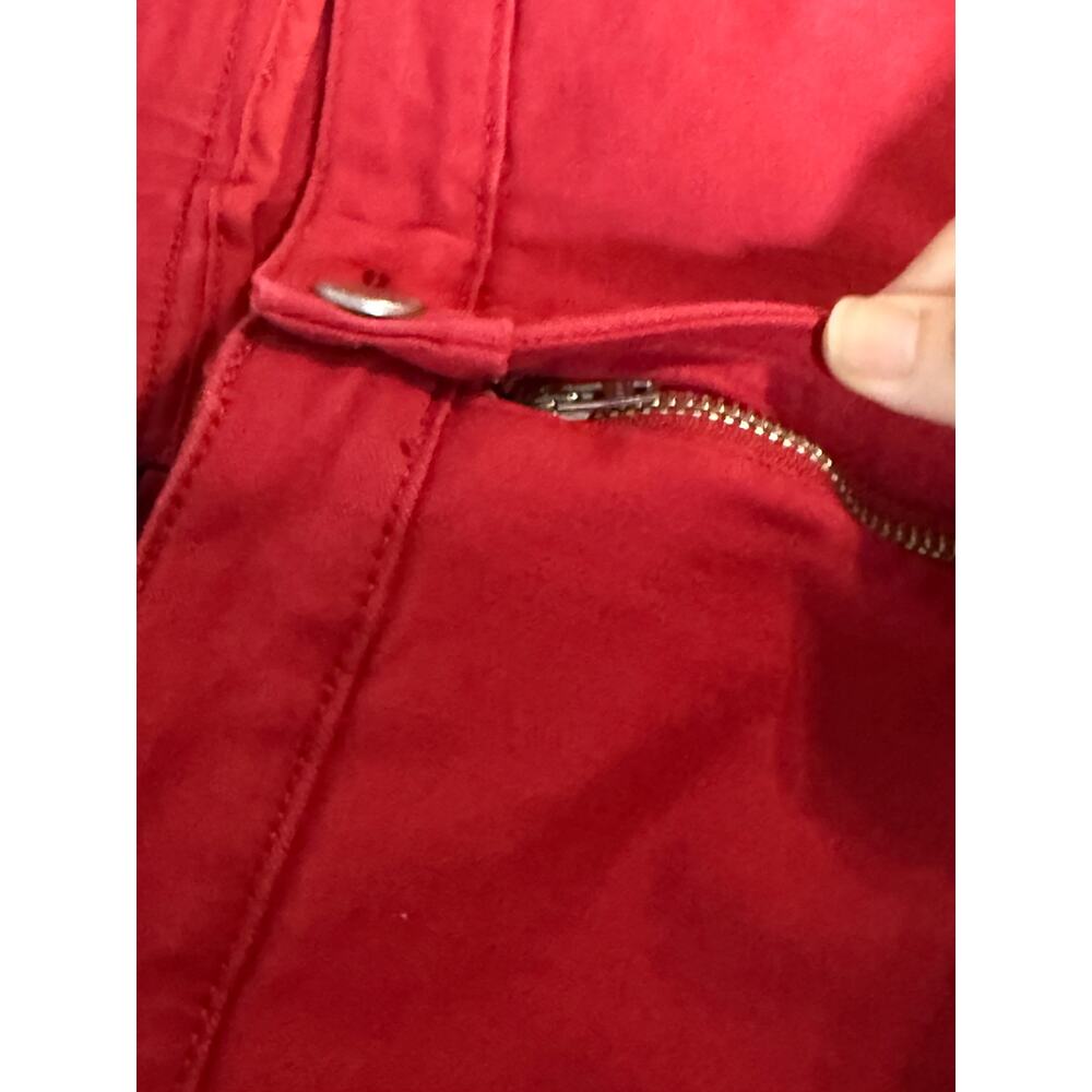 2/$30 NEW Universal Standard Red Seine High Rise Skinny Jeans 27” Scooter 40 - Picture 4 of 11